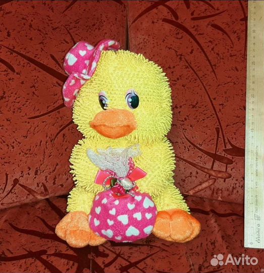 Мягкая игрушка цыпленок жёлтый