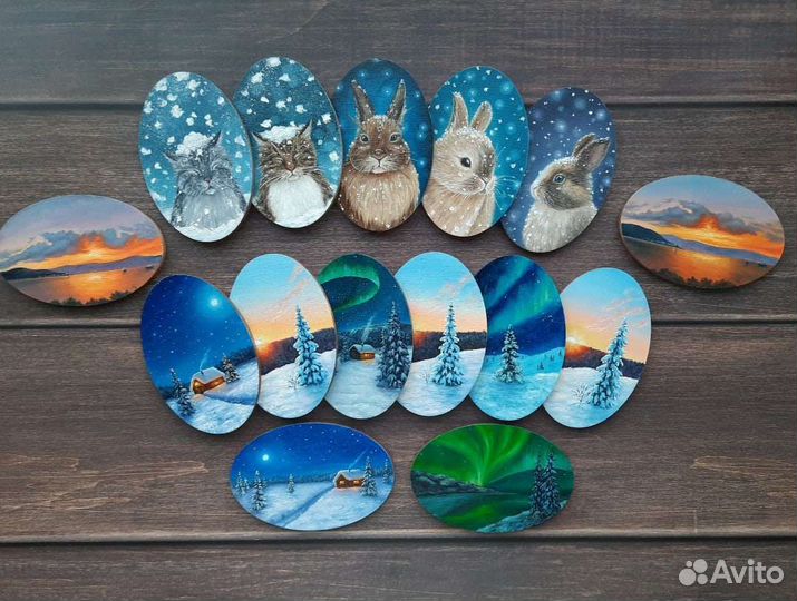 Магнит на холодильник(сувенир) ручная роспись