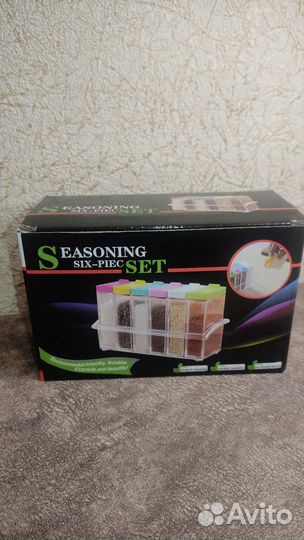 Набор для специй,приправ в подставке контейнеры