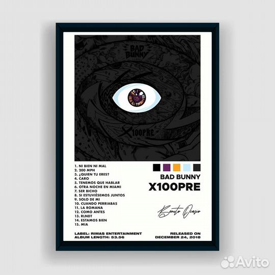 Постер Bad Bunny (А2)