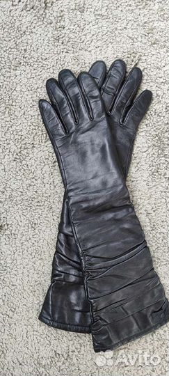 Перчатки кожаные