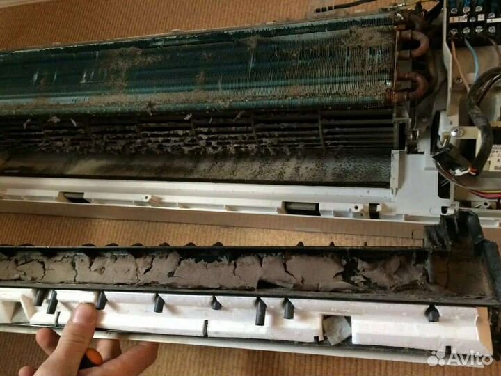 Чистка сплит систем, ремонт, заправка