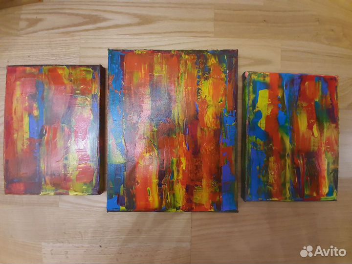 Абстракция на холсте (холст, акрил)