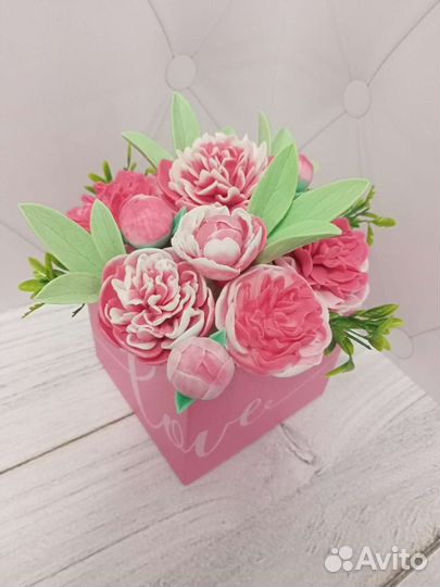 Букет цветов из мыла