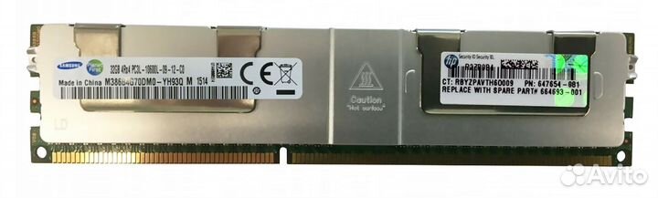 Оперативная память HP 647654-081 ddriii 32GB