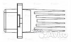 Резистор вентилятора отопителя Hyundai Solaris