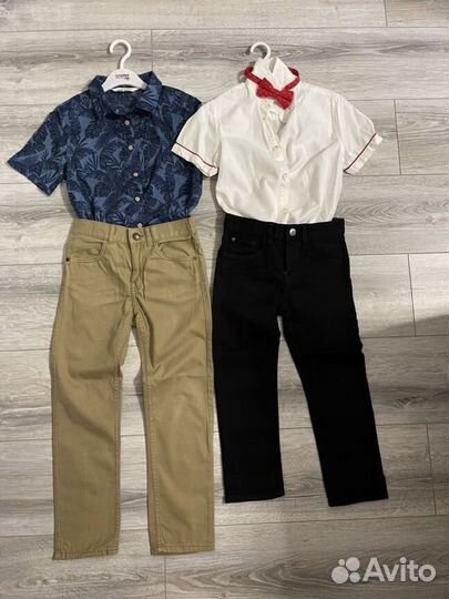 Рубашка джинсы костюм H&M для мальчика