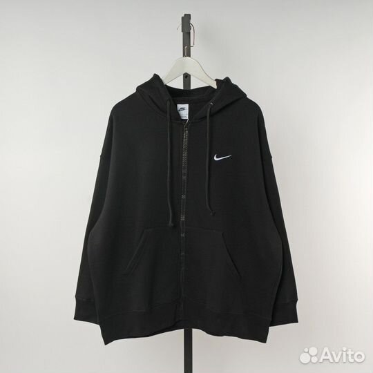 Зип худи nike оверсайз унисекс черное