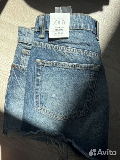 Джинсовые шорты женские Zara 38