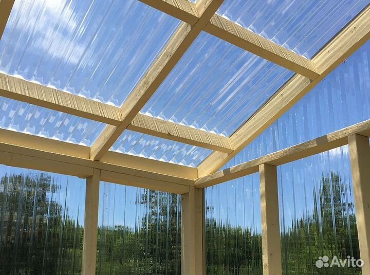 Поликарбонат, Пластиковый профнастил, пэт