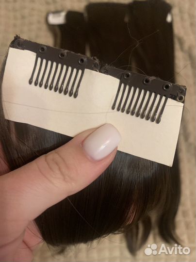 Волосы на заколках искусственные