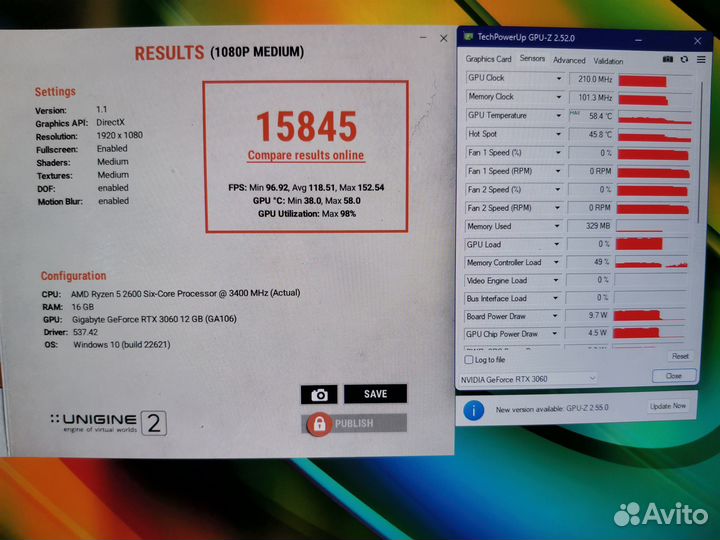 Видеокарта gigabyte GeForce RTX 3060 12gb aorus