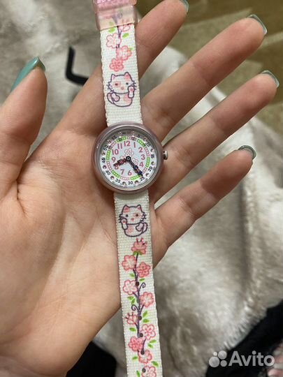 Детские швейцарские часы водонепроницаемые