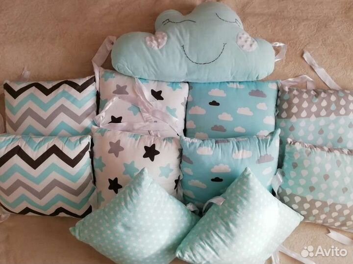 Бортики в детскую кроватку бу