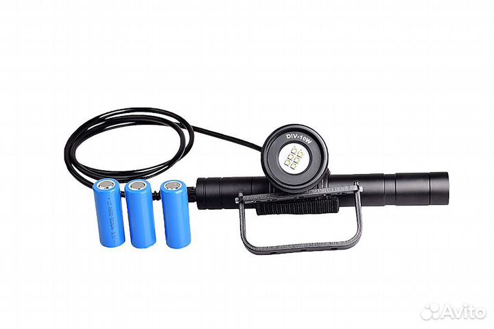 Подводный фонарь видеосвет канистровый 4500lm 200m