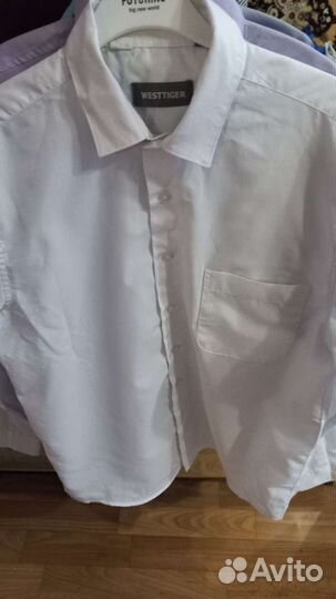 Рубашка школьная мужская размер S цвета разные