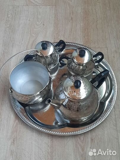 Чайный набор СССР на подносе