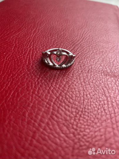 Серебряное кольцо корона