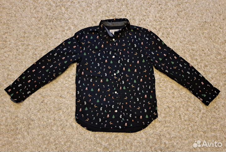 Новогодняя рубашка на мальчика