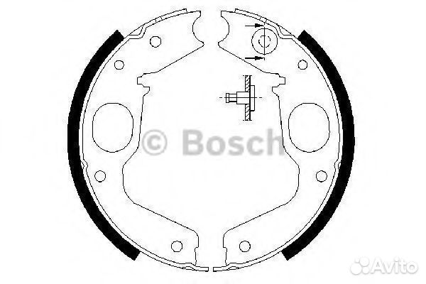 Комплект тормозных колодок 0986487719 bosch