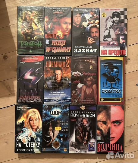 Коллекция видеокассет и DVD двд дисков фильмы