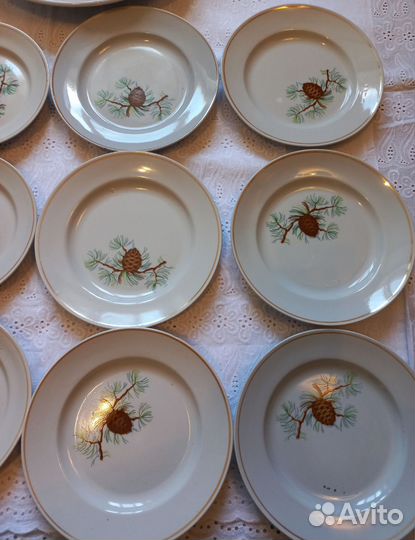 Тарелки СССР от столового сервиза