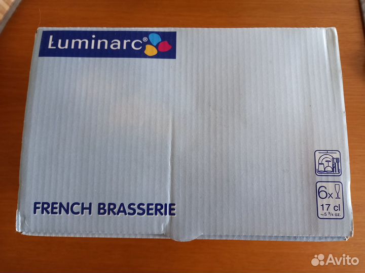 Бокалы под шампанское Luminarc 6шт новые