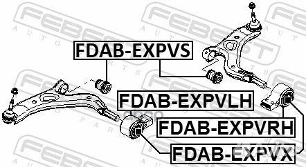 Сайлентблок рычага ford explorer 11- пер.подв