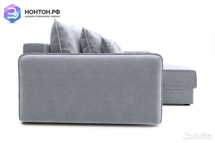 Диван угловой тик-так Антей серый
