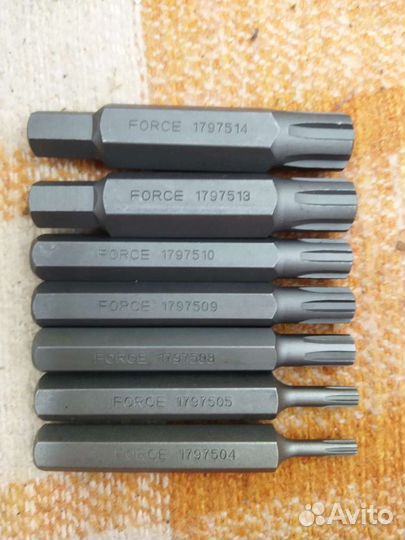 Биты torx hex spline ribe