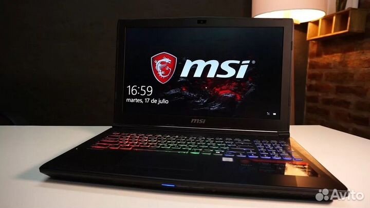 Игровой ноутбук msi 17.3 дюйма gtx 1070 i7 7700