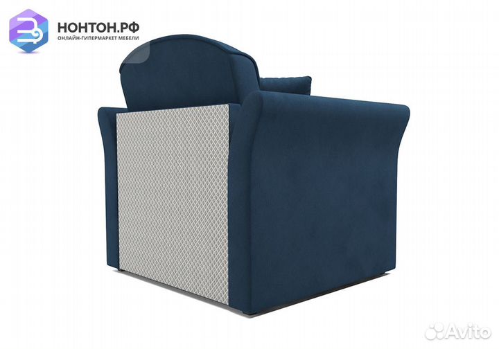 Кресло выкатное Малютка 2 велюр темно-синий