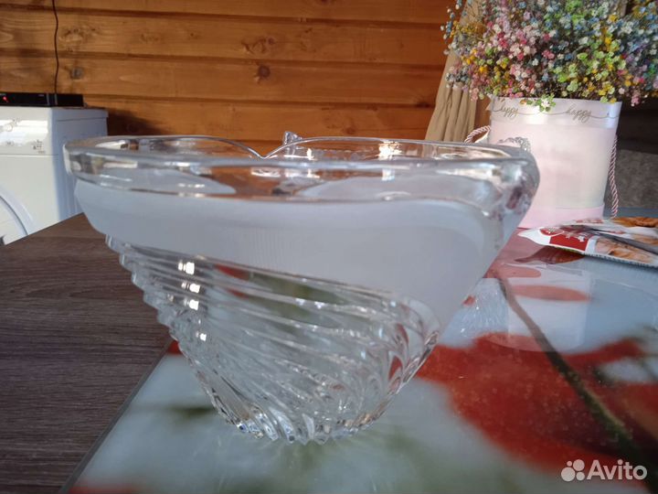 Хрустальная ваза салатница конфетница