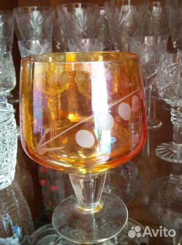 Бокалы цветное стекло СССР