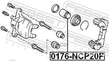 Поршень суппорта тормозного переднего 0176NCP20