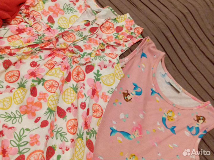 Платья летние новые, футболка hm