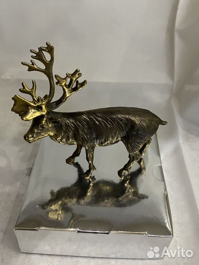 Олень фигурка бронза