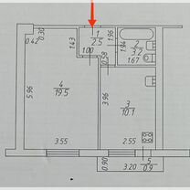 1-к. квартира, 35,3 м², 10/12 эт.