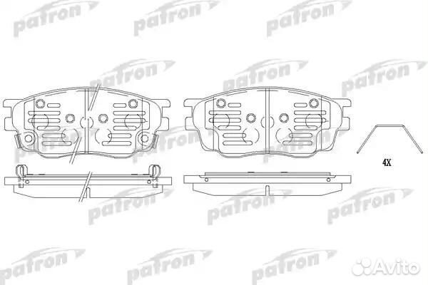 Колодки тормозные дисковые передн mazda: 6 02, 6 H