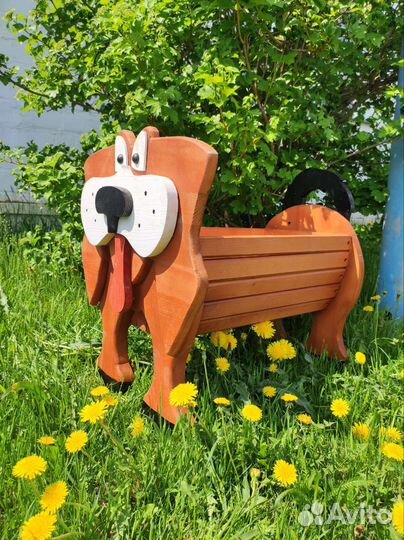 Собака для цветов. Столярные изделия ручной работы
