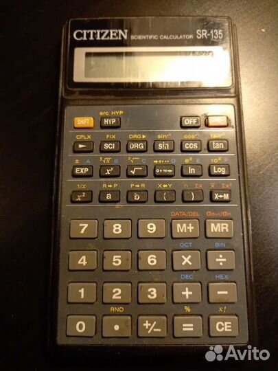 Калькулятор инженерный citizen sr 135