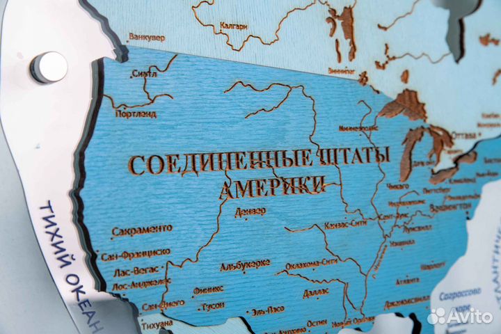 Деревянные карты мира