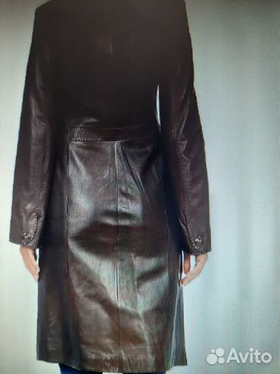Кожаный плащ женский натуральная кожа