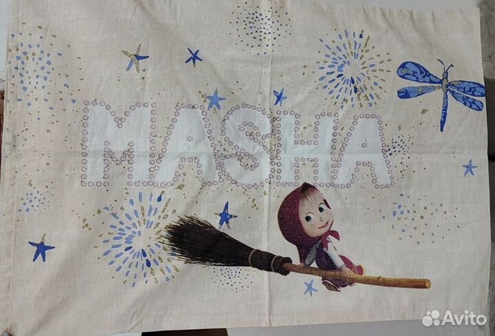 Постельное белье с простыней на резинке 1,5 сп