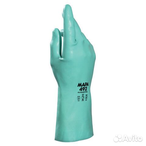 Перчатки нитриловые mapa Ultranitril 492, хлопчато