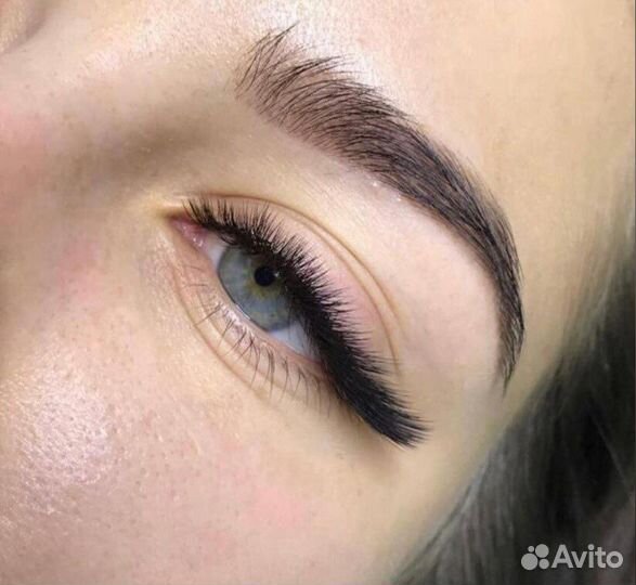 Наращивание ресниц и оформление бровей/ обучение