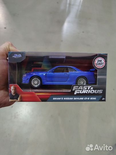 Модель Машинки Форсаж 1:32 2002 Nissan Skyline GTR