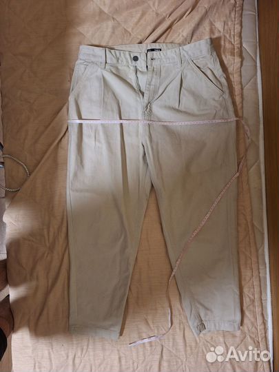 Джинсы широкие белые