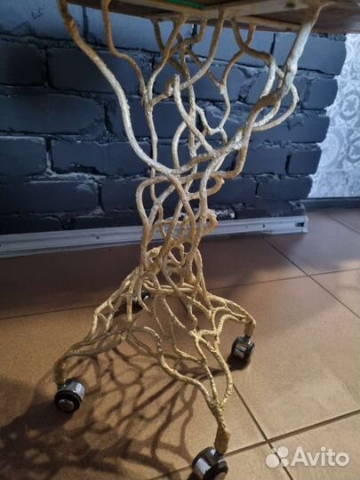 Журнальный стол лофт, эпоксидная смола