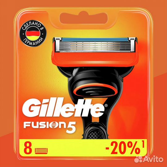Лезвия сменные для бритвы Gillette 8 шт